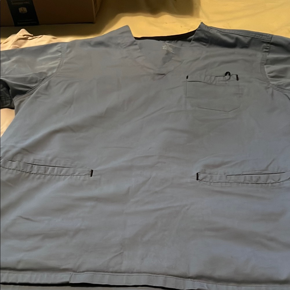 XL grey scrub top